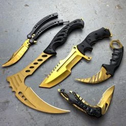 Blade City All Knives *Flash Sale* Gold 5-Piece Knife Set