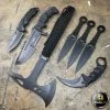 Blade City All Knives *7 PIECES* REAPER TACTICAL BLACK KNIFE SET