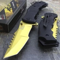 Blade City 9" Gold G10 Huntsman All Knives