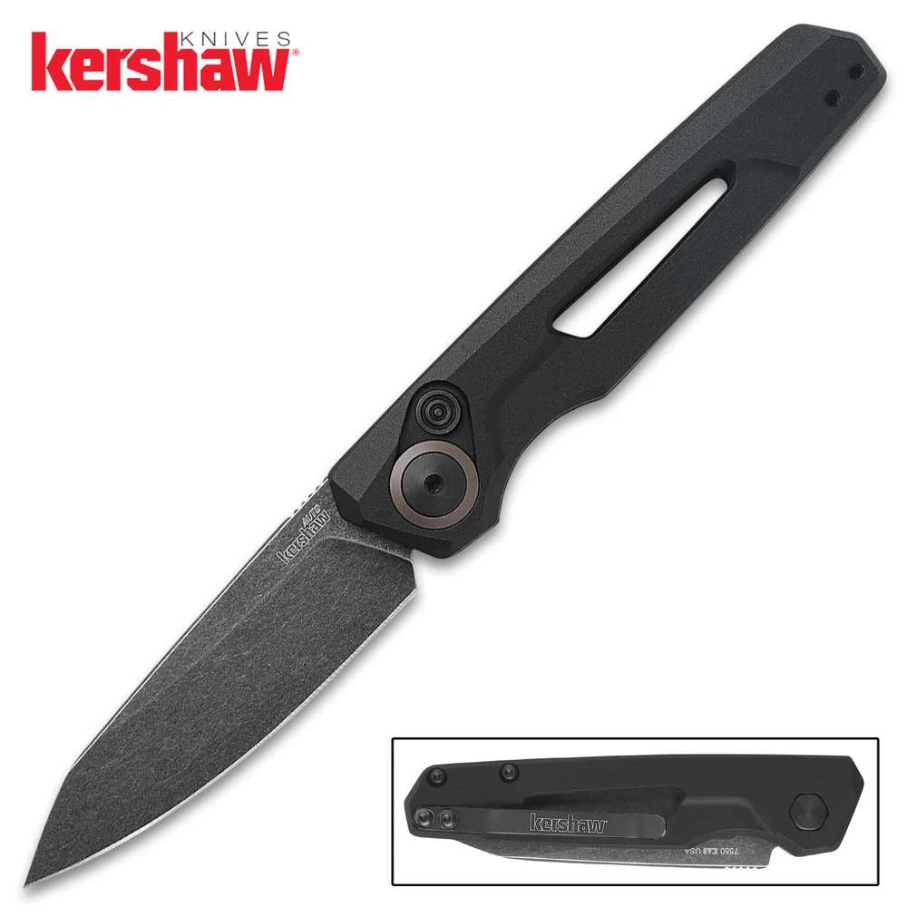 Blade City All Knives Kershaw Launch 11 Automatic Knife Black Aluminum (2.75" Blackwash) 3 Blade City All Knives Kershaw Launch 11 Automatic Knife Black Aluminum (2.75" Blackwash)