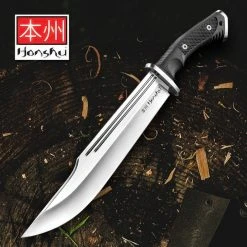 Blade City Honshu Conqueror Bowie Knife And Sheath Fixed Blades