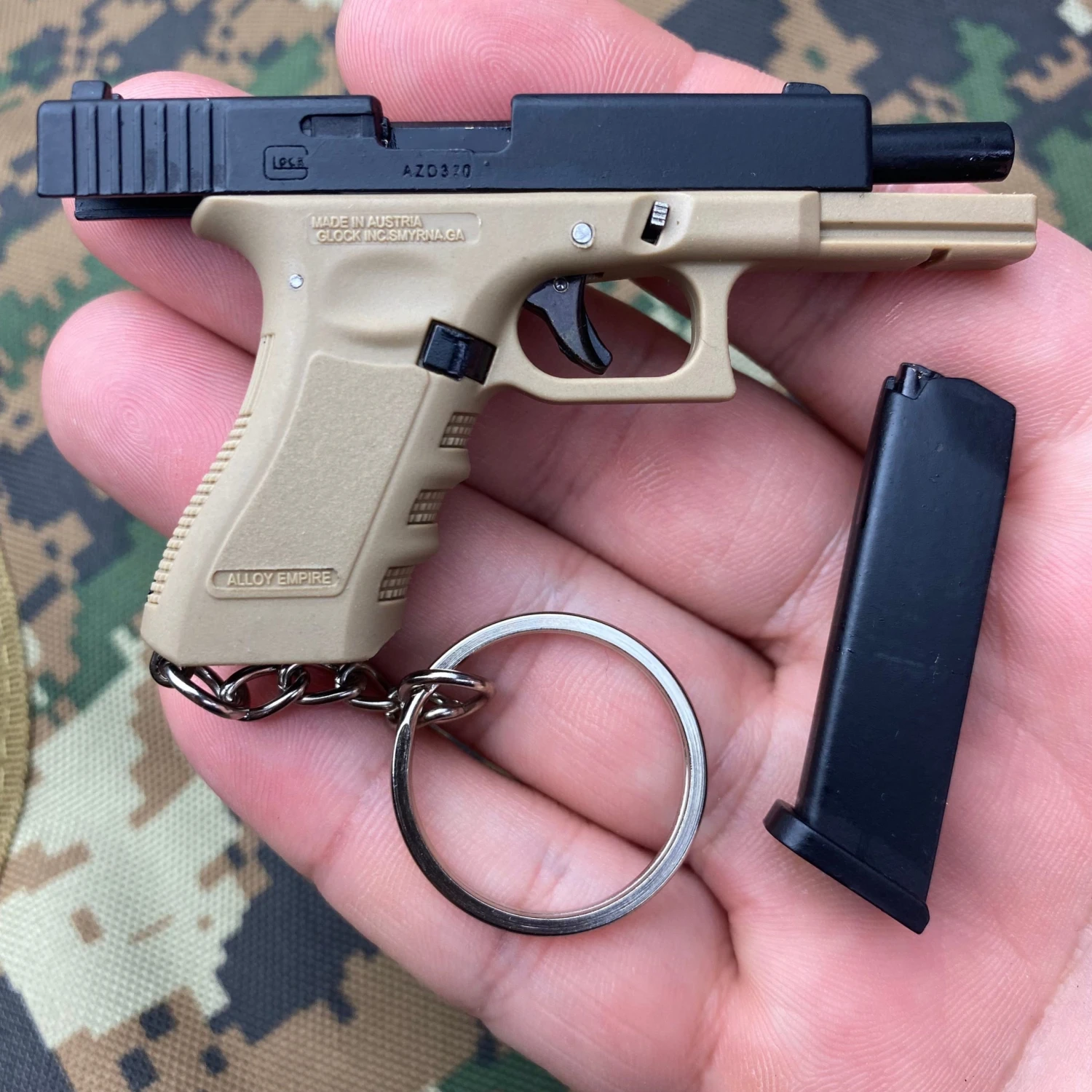 Blade City MicroGunz™️ High Quality Metal Mini Gun Glock Keychain 9 Blade City MicroGunz™️ High Quality Metal Mini Gun Glock Keychain