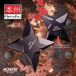 Blade City Large Honshu Black Throwing Star (1 Piece)