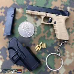 Blade City MicroGunz™️ High Quality Metal Mini Gun Glock Keychain 11 Blade City MicroGunz™️ High Quality Metal Mini Gun Glock Keychain