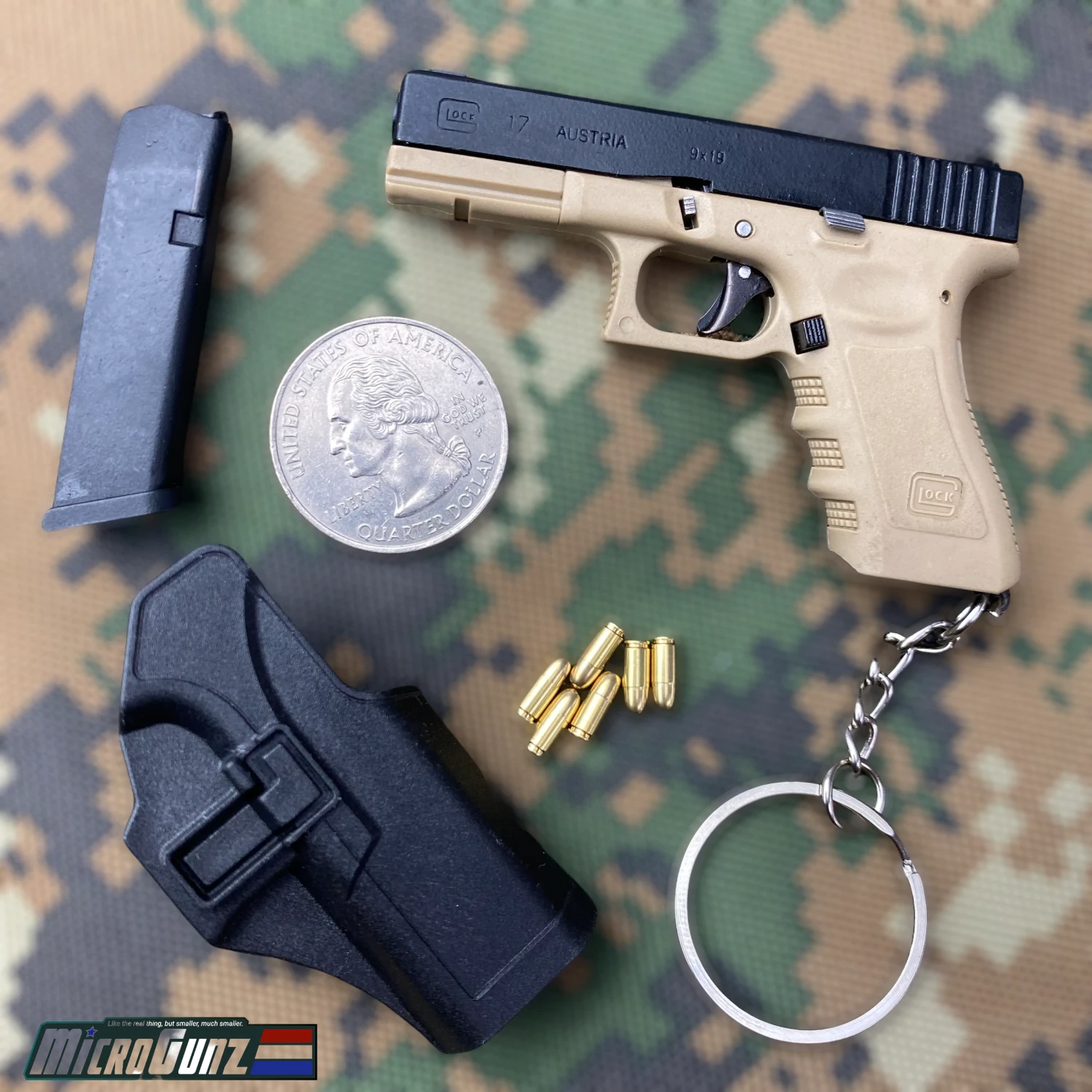 Blade City MicroGunz™️ High Quality Metal Mini Gun Glock Keychain 5 Blade City MicroGunz™️ High Quality Metal Mini Gun Glock Keychain