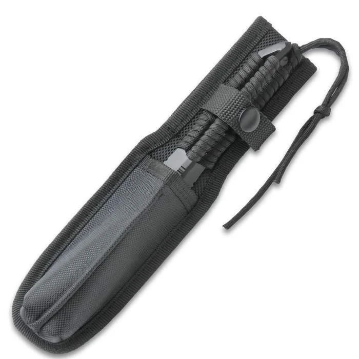 Blade City Black Ronin Tri-Edged Spear Head With Sheath All Knives 4 Blade City Black Ronin Tri-Edged Spear Head With Sheath All Knives