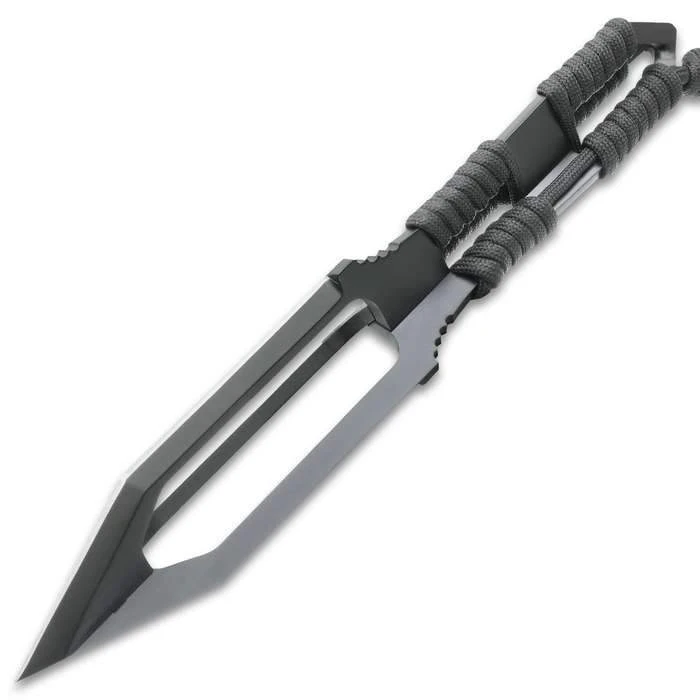 Blade City Black Ronin Tri-Edged Spear Head With Sheath All Knives 5 Blade City Black Ronin Tri-Edged Spear Head With Sheath All Knives