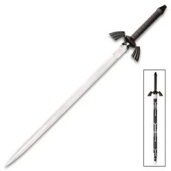 Blade City Black Zelda Sword And Scabbard Fixed Blades