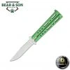 Blade City Bear & Son Butterfly Knife 4" Clip Point Blade - Green All Knives