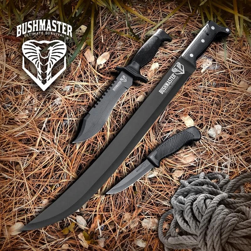 Blade City Fixed Blades Bushmaster Survivor Squad Set (3 Pack) 3 Blade City Fixed Blades Bushmaster Survivor Squad Set (3 Pack)