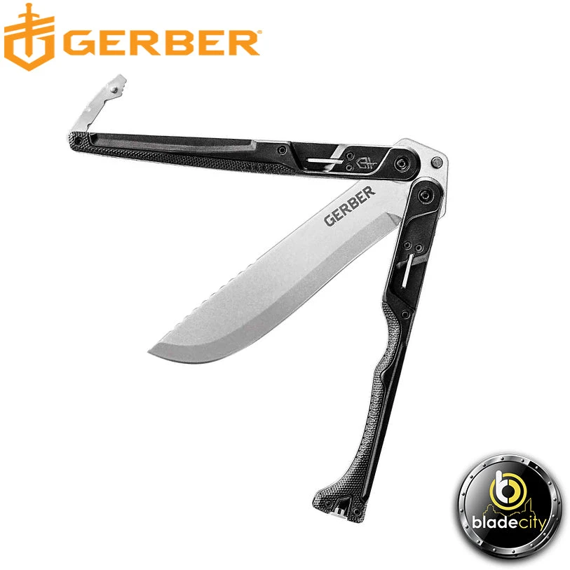 Blade City Gerber DoubleDown Folding Machete - Stonewashed All Knives 5 Blade City Gerber DoubleDown Folding Machete - Stonewashed All Knives