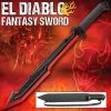 Blade City Fixed Blades El Diablo Fantasy Sword With Sheath 2 Blade City Fixed Blades El Diablo Fantasy Sword With Sheath