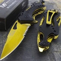 Blade City All Knives Gold & Black Shark Blade