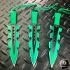 Blade City Green Gamma Throwing Knife Set (3 Pieces) 1 Blade City Green Gamma Throwing Knife Set (3 Pieces)