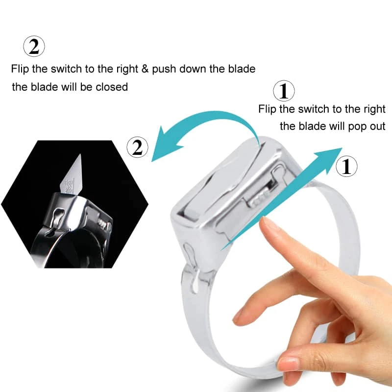 Blade City Metal Self Defense Ring Knife 5 Blade City Metal Self Defense Ring Knife