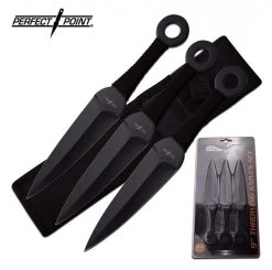 Blade City All Knives Midnight Hawk 3 Piece Throwing Knife Set