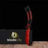 Blade City Balisong/butterfly Red Slaughter Butterfly Knife (Sharp & Unsharp Available)
