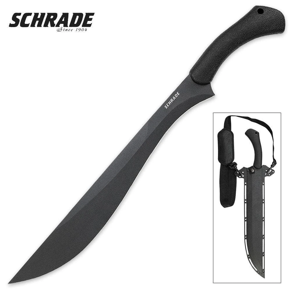 Blade City Fixed Blades Schrade Priscilla Makhaira Brush Sword 3 Blade City Fixed Blades Schrade Priscilla Makhaira Brush Sword