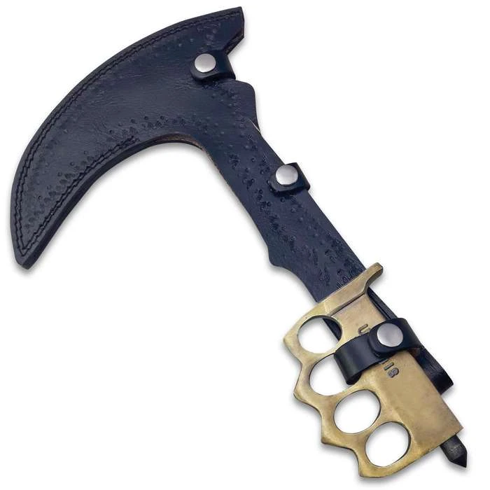 Blade City All Knives Combat Sickle Trench Knife And Sheath 4 Blade City All Knives Combat Sickle Trench Knife And Sheath