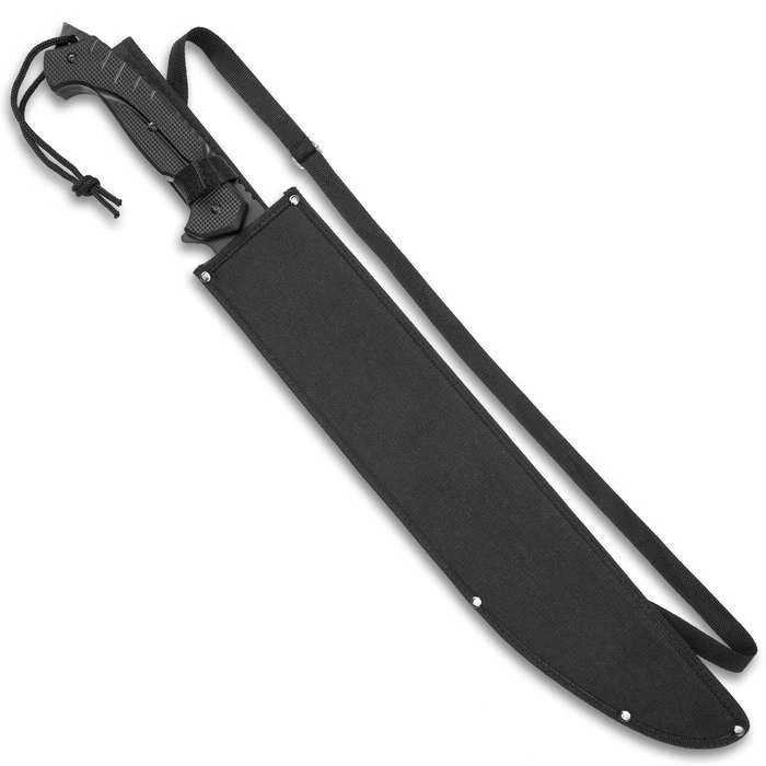 Blade City Black Legion Swamp Master Machete With Sheath Fixed Blades 4 Blade City Black Legion Swamp Master Machete With Sheath Fixed Blades