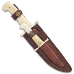 Blade City All Knives Timber Rattler Camel Bone Bowie Knife Set