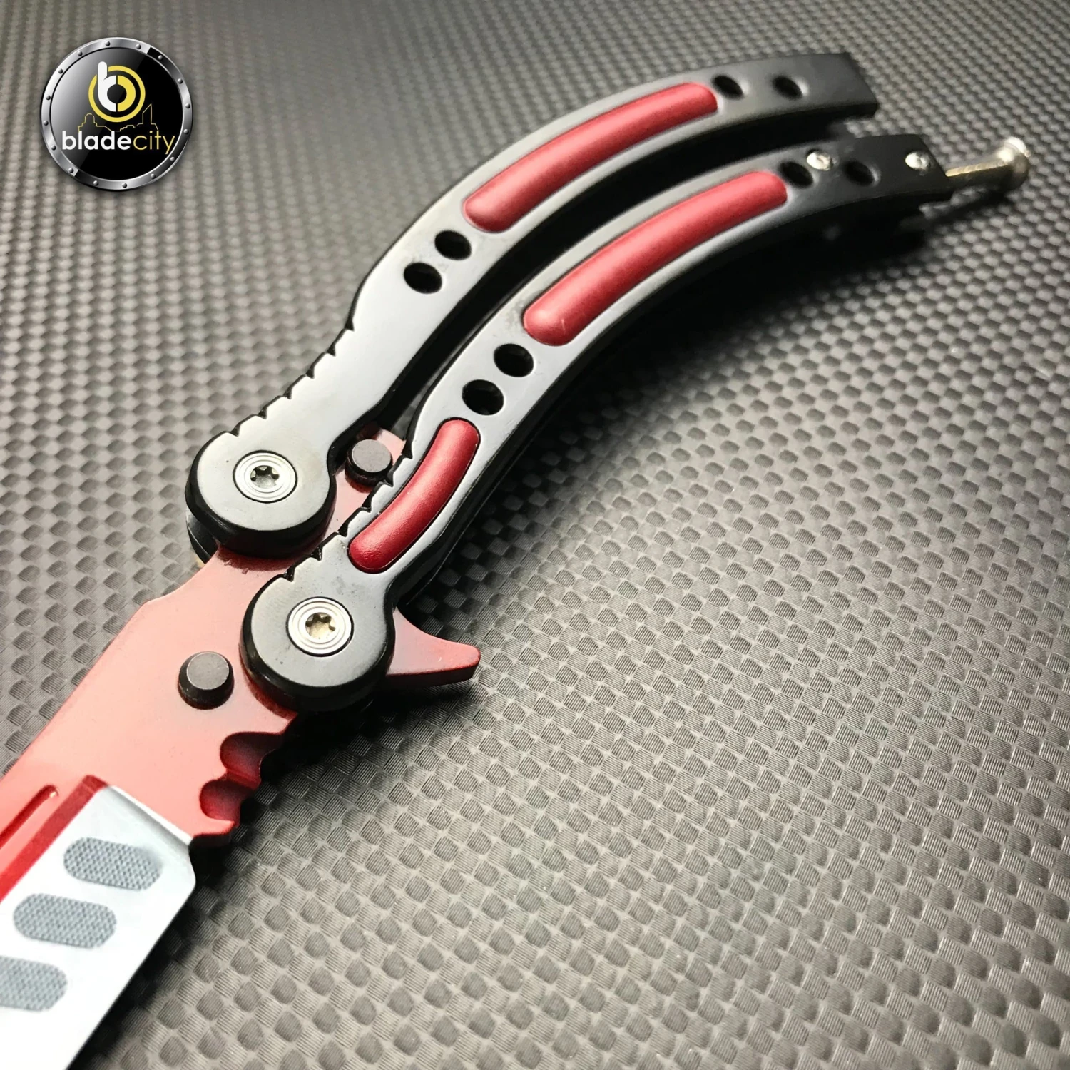 Blade City *TRAINER BLADE* Autotronic Video Game Balisong 4 Blade City *TRAINER BLADE* Autotronic Video Game Balisong