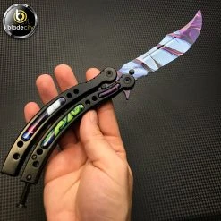 Blade City All Knives *TRAINER BLADE* Video Game Alien Skin Balisong
