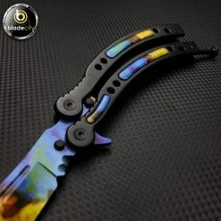 Blade City All Knives *TRAINER BLADE* Video Game Inspired Case Hardened Balisong