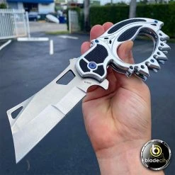 Blade City All Knives Silver Road Warrior Folding Trench Cleaver