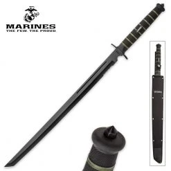 Blade City USMC Blackout Combat Tanto Sword All Knives