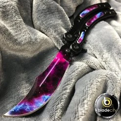 Blade City All Knives Video Game Inspired Galaxy Balisong Sharp (Sold Separately Or Together) 7 Blade City All Knives Video Game Inspired Galaxy Balisong Sharp (Sold Separately Or Together)