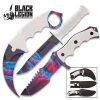Blade City Black Legion White Galaxy Triple Knife Set All Knives 2 Blade City Black Legion White Galaxy Triple Knife Set All Knives